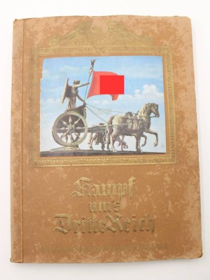 Auktion 367<br>Sammelalbum, Kampf um's Dritte Reich, Bild Nr. 270 fehlt, Altersspuren [1]
