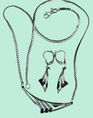 Auktion 367<br>Collier mit Paar Ohrhängern, Americ. Double mit roten Steinen [1]