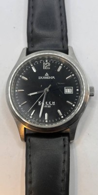 Auktion 368<br>DUGENA EDELSTAHL K-TECH, Automatikuhr mit Quarzuhrwerk, hochpräzise ohne Batterie, Werk läuft, aber sprunghaft??? [1]