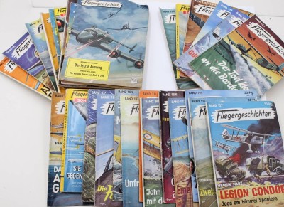 Auktion 368<br>28x Ausgaben der Heftroman-Reihe Fliegergeschichten, 50er Jahre [1]
