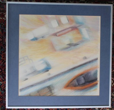 Auktion 368<br>unsigniert, Fotokunst, ger./Glas, RG 51 x 51cm, Glas beschädigt [1]