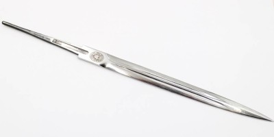 Auktion 368<br>Klinge zum Kriegsmarine-Offiziersdolch - Paul Weyersberg Solingen, Aus der Zeit ?, ca. L-36,5cm [1]