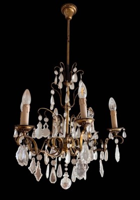 Auktion 368<br>Hängelampe mit Glasprismen [1]