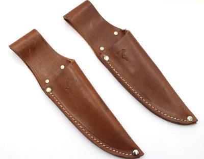Auktion 368<br>2x Lederscheiden für PUMA-Messer, ca. L-25cm [1]