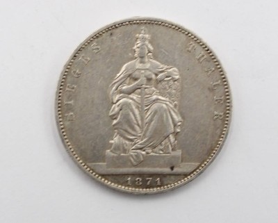 Auktion 368<br>Preußischer Siegestaler von 1871, 18,3gr., D-3,5cm [1]