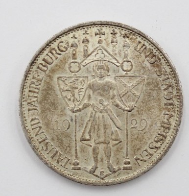 Auktion 368<br>Drei Mark 1929-1000 Jahre Burg und Stadt Meissen