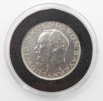 Auktion 368<br>3 Mark 1914, Ludwig III, König von Bayern, boxed [1]