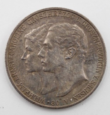 Auktion 368<br>2 Mark 1903, DR,  Grossherzog von Sachsen [1]