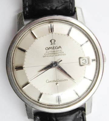 Auktion 368<br>Omega Automatic Chronometre Constellations, Pie Pan Zifferblatt in Omega Etui, sehr guter Zustand, Werk läuft [1]