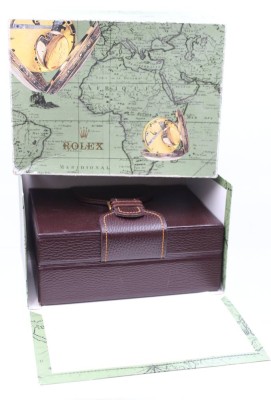 Auktion 368<br>gr. Rolex Box mit Umkarton, Gebrauchsspuren, H-13 cm, 16x21,5 cm [1]