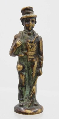 Auktion 368<br>wohl figürl. Petschaft, Schornsteinfeger, Bronze, ca. H-8cm [1]