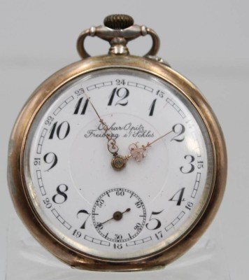 Auktion 368<br>mechan. HTU in Silbergehäuse-800- 