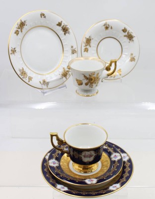 Auktion 368<br>2x Sammelgedecke, Heinrich, versch. Dekore, ca. H-8,5cm [1]