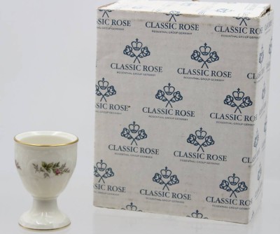 Auktion 368<br>6x Eierbecher, Classic Rose, Moosrose, in orig. Karton, ca. H-7cm [1]