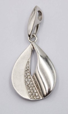 Auktion 368<br>925er Silberanhänger, mit weißen Steinen, L- 4,5cm,  5,5 gr. [1]
