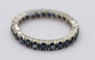 Auktion 368<br>Safir Ring aus Silber - getestet, 1,8 gr. RG 50 [1]