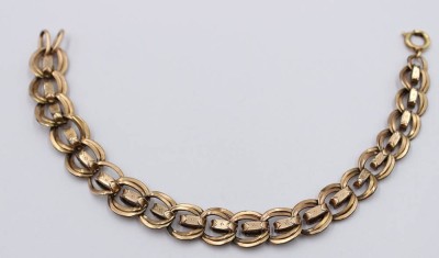 Auktion 368<br>antikes Armband, wohl Doublé, um 1900, ca. L-20,5 cm, [1]