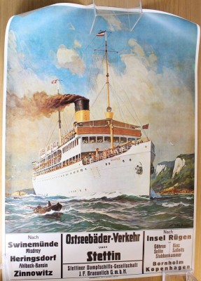 Auktion 368<br>Plakat, Ostseebäder-Verkehr, ungerahmt, ca. 68 x 95cm, [1]
