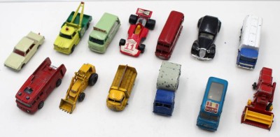 Auktion 368<br>13x div. ältere Druckguss-Modelle, u.a. Lesney, Matchbox, bespielte Erhaltungen [1]