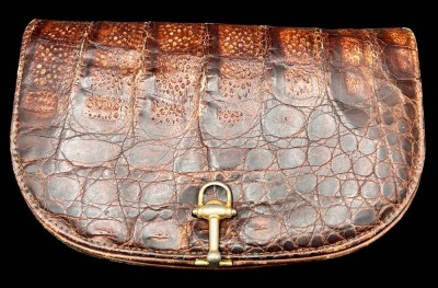Auktion 368<br>vintage Reptilien Handtasche, Gebrauchsspuren, 13x20 cm [1]