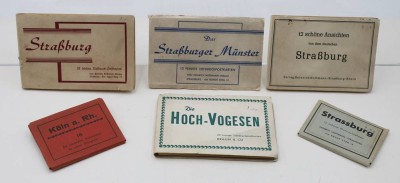 Auktion 368<br>6x Bild- u. Postkartenserien, 4x Strassburg, Köln und Hoch Vogesen, älter [1]