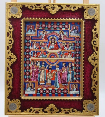 Auktion 368<br>Porzellan-Ikone Heinrich,  Evangeliar Heinrichs des Löwe, ca. 38,8 x 32,5cm, Nr. 1191/1500 [1]