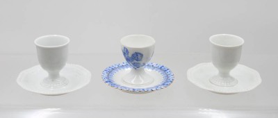 Auktion 368<br>3x Eierbecher, älter, 2x Rosenthal [1]