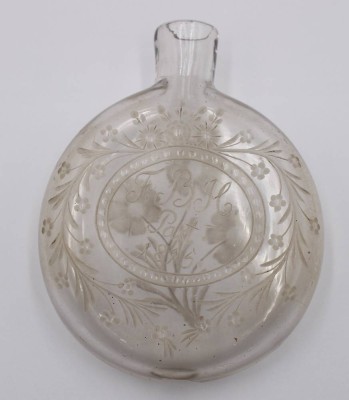 Auktion 368<br>gr. Snupftabaksflasche, graviert und datiert 1815, ca. H-13cm [1]