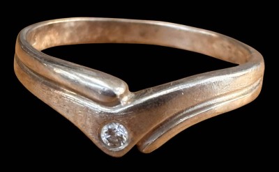 Auktion 368<br>Silberring-925- mit klaren Stein, RG 59, 3,6 gr [1]