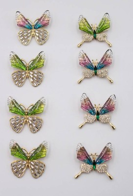 Auktion 368<br>8x Modeschmuck-Schmetterlingsbroschen, je ca. 4 x 4cm [1]