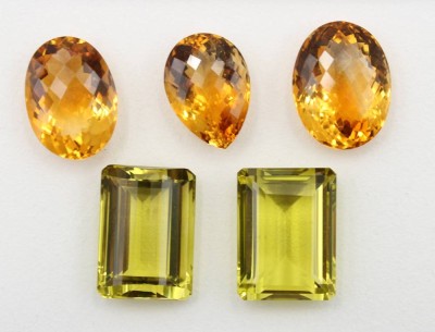 Auktion 368<br>5x div. Citrine, zus. 102 ct [1]