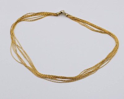 Auktion 368<br>mehrreihiges Modeschmuckkette, ca. L-44cm [1]