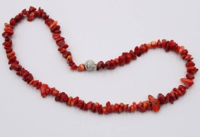 Auktion 368<br>Halskette, Koralle, Magnetschließe, ca. L-39cm [1]