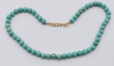 Auktion 368<br>Türkis-Halskette, ca. L-43cm [1]