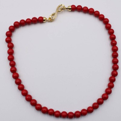 Auktion 368<br>Halskette, wohl synth. Koralle, ca. L-44cm [1]