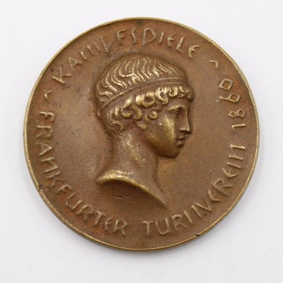 Auktion 368<br>Bronzemedaille des Frankfurter Turnvereins von 1860, Kampfspiele (19)25, ca. D-5cm [1]