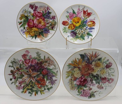 Auktion 368<br>4x Samellteller, Hutschenreuther, Motive von Ursula Band, ca. D-19,5cm und D-25,5cm [1]