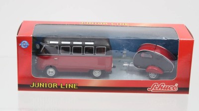 Auktion 368<br>VW-Bus mit Anhänger, Schuco, Junior Line, OVP, 1:43 [1]