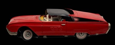Auktion 368<br>YONEZAWA CRAGSTAN Ford Thunderbird mit Hardtop, Blech, Fernbedienung fehlt, L-28,5 cm, 1961-1963 [1]