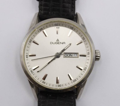 Auktion 368<br>Vintage-Armbanduhr, Dugena Quarz, Werk läuft, ca. D-3,8cm [1]