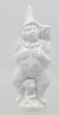 Auktion 368<br>Messen Figur ,, Hofnarr mit Eule und Äffchen ,  [1]