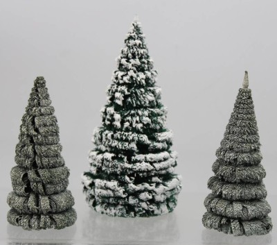 Auktion 368<br>3x Erzgebirge Bäume  ,,Expertic ``, [1]