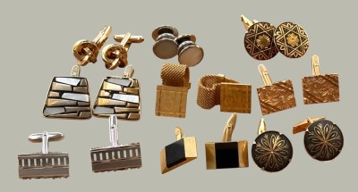Auktion 368<br>9 Paar Manchettenknöpfe, Modeschmuck [1]