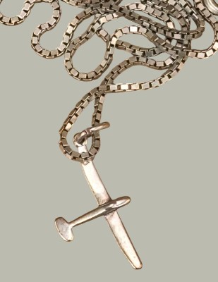 Auktion 368<br>Silber-925- Halskette mit Segelflugzeug-Anhänger, zus. 5,8 gr [1]