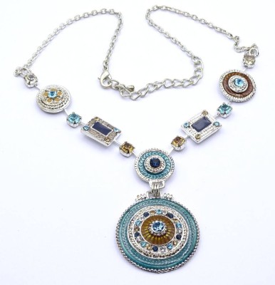 Auktion 368<br>Emailliertes Modeschmuck Collier, L. 45cm [1]