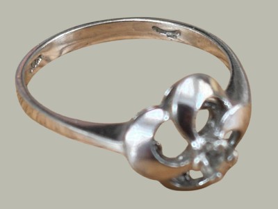 Auktion 368<br>Silberring-925- mit klaren Stein, RG 57, 2,8 gr [1]