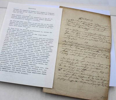 Auktion 368<br>frühes Schriftstück, Eheschließung, 1845 [1]