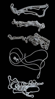 Auktion 369<br>5x div. kurze Silber-Halsketten, hpts. S-925-, L-max. 64 cm, zus. 18,8gr. [1]