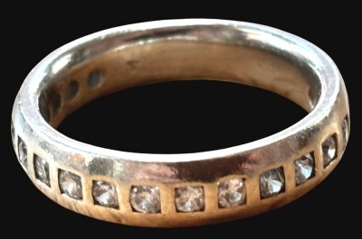 Auktion 369<br>Halb-Memory Ring Silber-925-, klare Steine, RG 60, 6 gr [1]