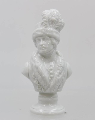 Auktion 369<br>kll. Büste, Rudolf Kämmer, Weißporzellan, ca. H-10cm [1]